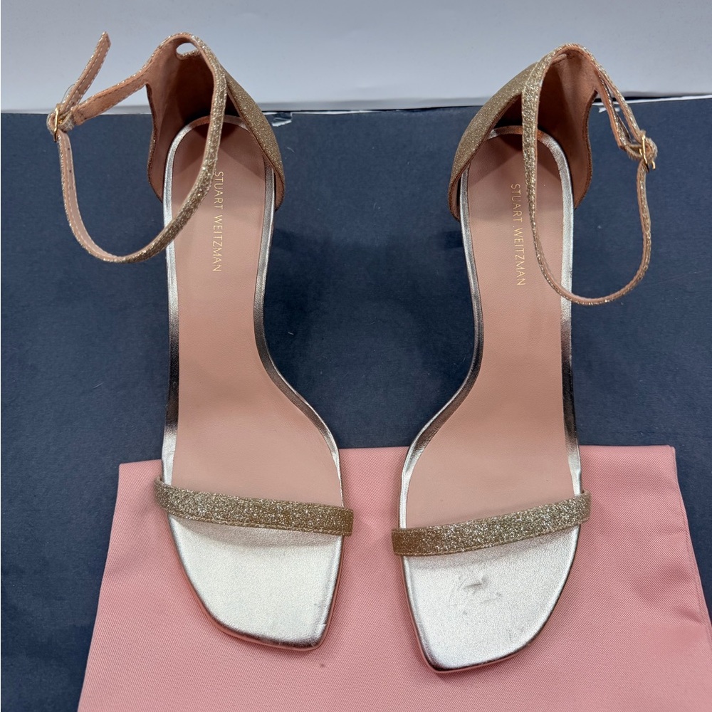 EUC Stuart Weitzman Nudistcurve 75 Sandal - Picture 9 of 13